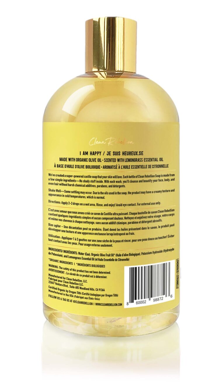 Lemongrass Organic Castile Soap